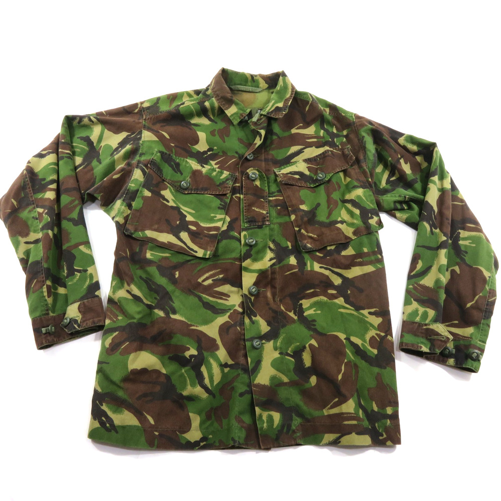 British DPM NATO Combat Coat Camouflage Jacket Green Brown Military Vintage